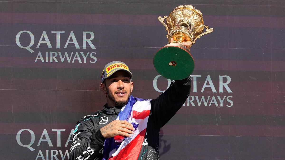 Lewis Hamilton Formula 1 British Grand Prix 2024 AP Photo